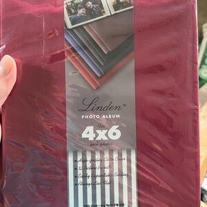 Linden Maroon Photo Album for 4x6 Photos